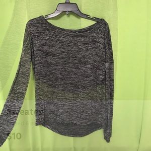 Dark grey long sleeve blouse